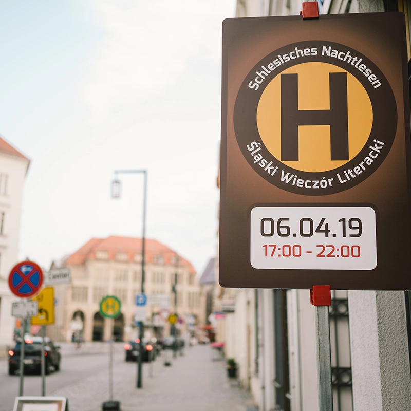 Grafikdesign für eine Lesungsreihe